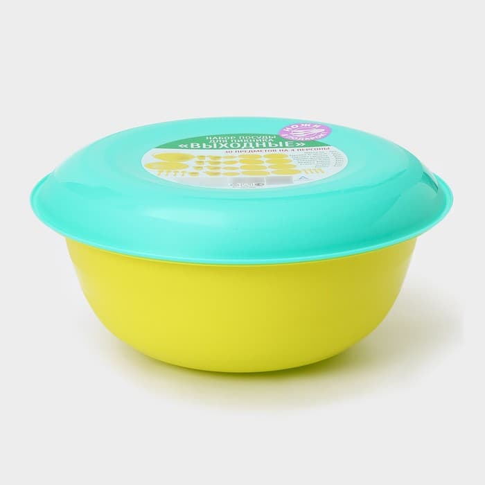 Набор посуды для пикника на 4 персоны Альт-Пласт «Всегда с собой», 30 предметов, пластик, МИКС