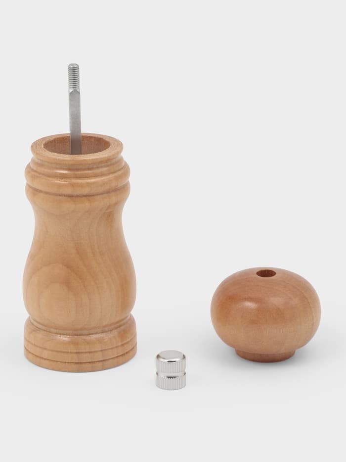 Мельница для специй Доляна «Дуновение леса», 12.5×4.5 см, керамический механизм, бежевая