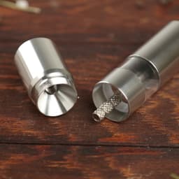 Мельница для специй «Пружина», 15×2.5 см, металлический механизм, серая