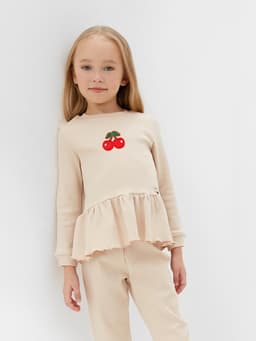 Термоаппликация «Вишня», 6×5 см, красная