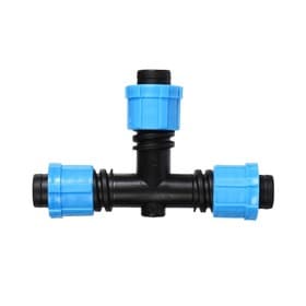 Соединитель Т-образный для капельной ленты, 16 мм — 16 мм — 16 мм, пластик, Greengo