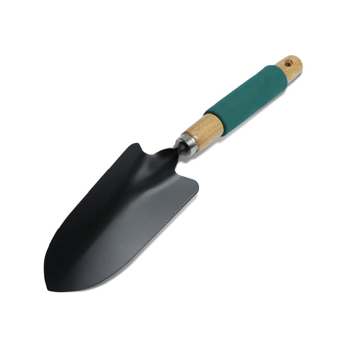 Совок посадочный Greengo, длина 34.5 см, ширина 8 см, деревянная ручка с поролоном