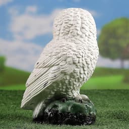 Садовая фигура из гипса «Сова полярная», 24×15×15 см
