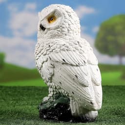 Садовая фигура из гипса «Сова полярная», 24×15×15 см