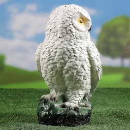 Садовая фигура из гипса «Сова полярная», 24×15×15 см