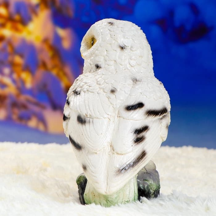 Садовая фигура из гипса «Сова полярная», 24×15×15 см