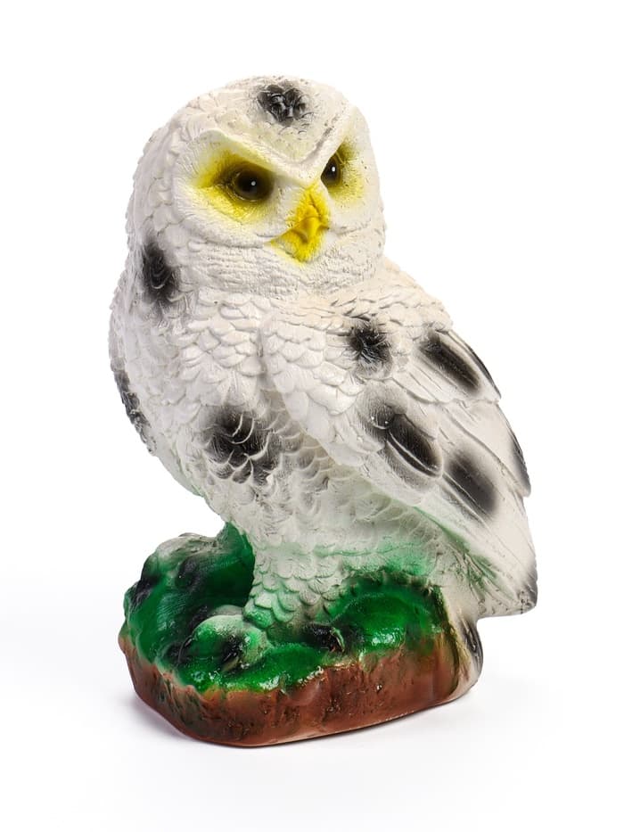 Садовая фигура из гипса «Сова полярная», 24×15×15 см