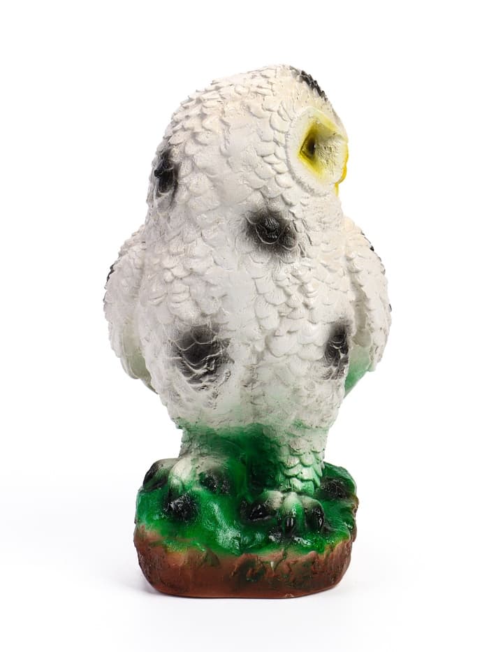 Садовая фигура из гипса «Сова полярная», 24×15×15 см