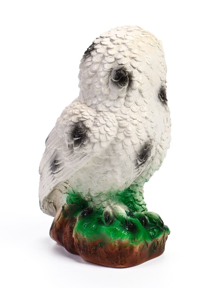 Садовая фигура из гипса «Сова полярная», 24×15×15 см