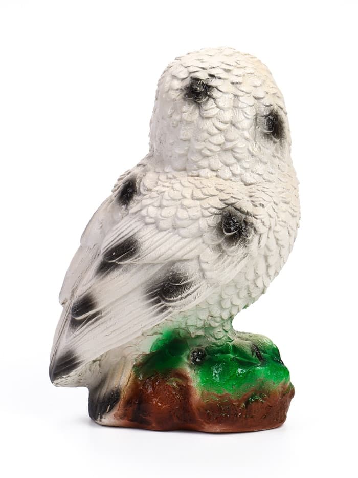 Садовая фигура из гипса «Сова полярная», 24×15×15 см