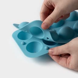 Форма для выпечки «Кейкпопс», силикон, 19.5×11.7×3.5 см, 8 ячеек, 2 части, с палочками, МИКС