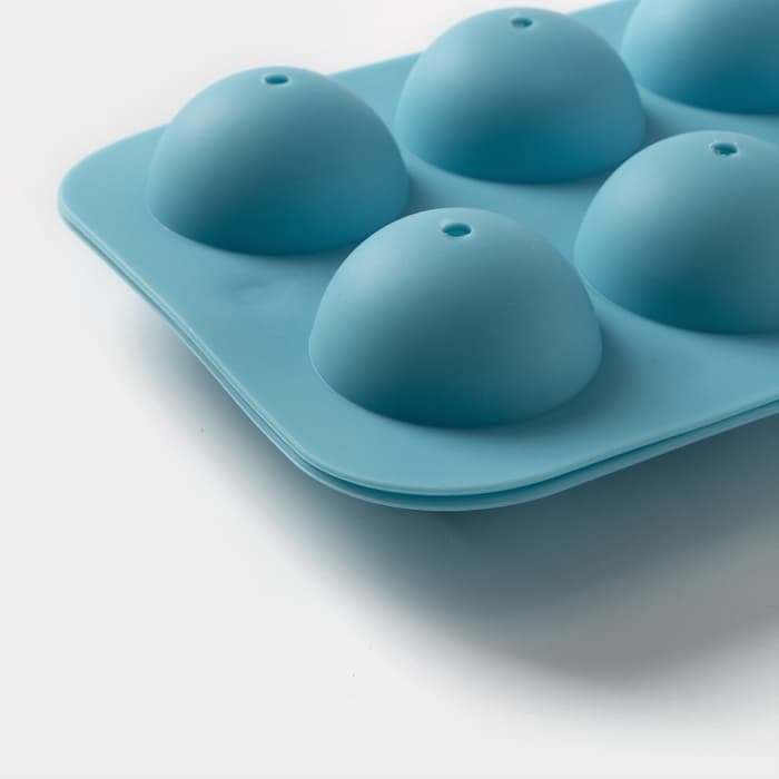 Форма для выпечки «Кейкпопс», силикон, 19.5×11.7×3.5 см, 8 ячеек, 2 части, с палочками, МИКС