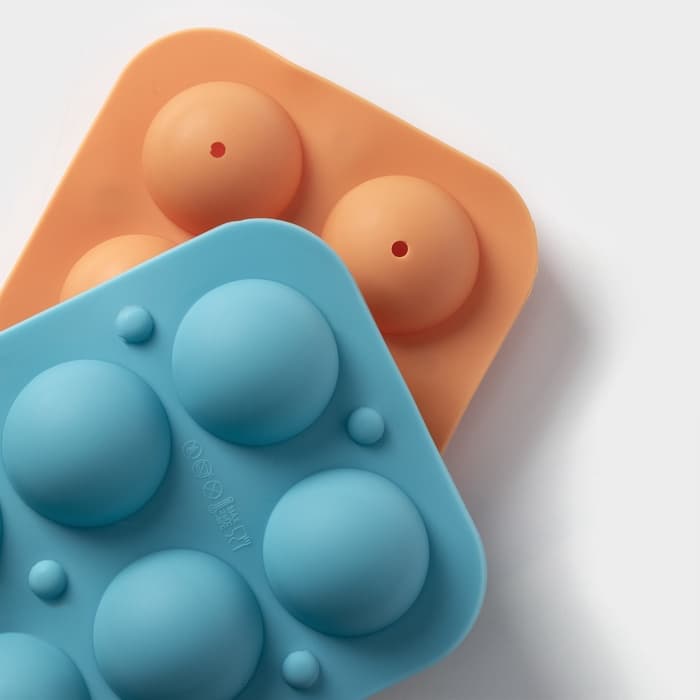 Форма для выпечки «Кейкпопс», силикон, 19.5×11.7×3.5 см, 8 ячеек, 2 части, с палочками, МИКС