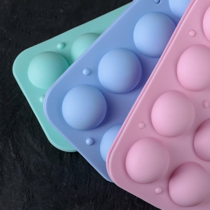 Форма для выпечки «Кейкпопс», силикон, 19.5×11.7×3.5 см, 8 ячеек, 2 части, с палочками, МИКС