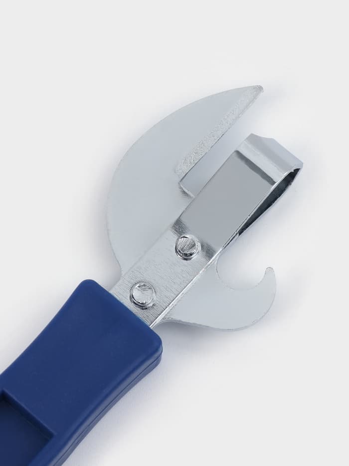 Открывашка Доляна «Помощник», 14.5 см, нержавеющая стал, синяя