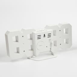 Часы - будильник электронные «Цифры», настольные, настенные, на подвесе, 9×3×23 см, белая индикация