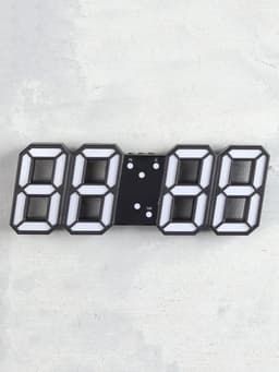 Часы электронные настольные «Цифры», с подвесом, синяя индикация, 16.5×6×3 см, от USB