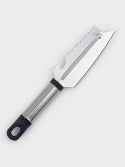 Шинковка, нож для нарезки, открывалка Доляна «Помощник», 3 в 1, 19.5 см (лезвие 9.8 см), серебристый