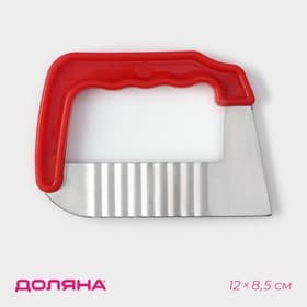 Нож для фигурной резки Доляна «Универсал», 12×8.5 см, красный