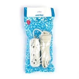 Удлинитель сетевой Smartbuy, 3 розетки, 7 м, 2200 Вт, ПВС 2×1 мм2, 10 А, без заземления, белый