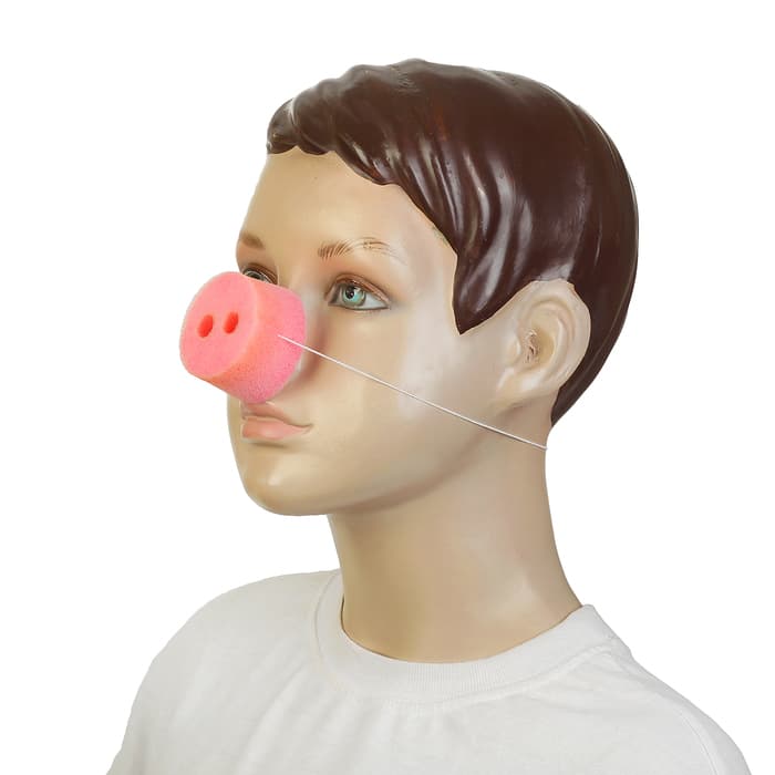 Нос на резинке «Пятачок», поролон