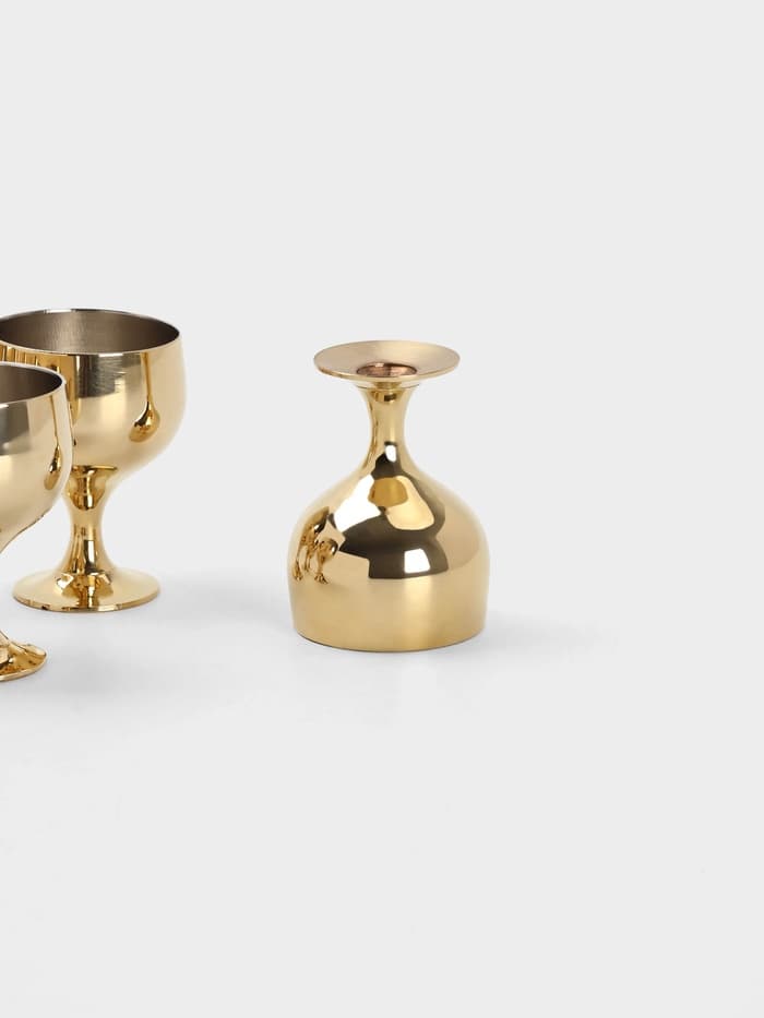 Набор рюмок на подносе, 24×17 см, 6 шт.