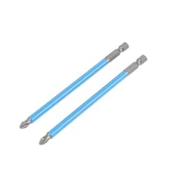 Биты ТУНДРА, намагниченные, сталь CrV, PH2×127 мм, 2 шт.