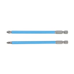 Биты ТУНДРА, намагниченные, сталь CrV, PH2×127 мм, 2 шт.