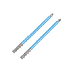 Биты ТУНДРА, намагниченные, сталь CrV, PH2×127 мм, 2 шт.