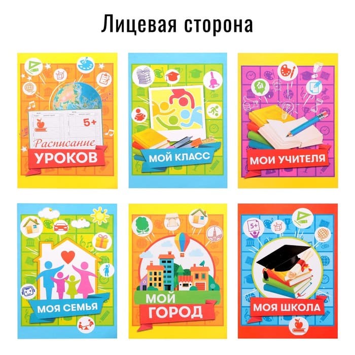 Папка школьная на кольцах «Портфолио ученика начальной школы», 10 листов-разделителей, 24.5×32 см