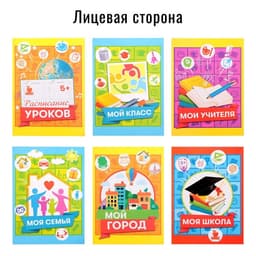 Папка школьная на кольцах «Портфолио ученика начальной школы», 10 листов-разделителей, 24.5×32 см