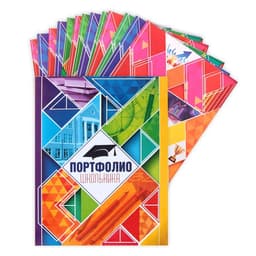 Папка школьная на кольцах «Портфолио школьника», 13 листов-разделителей, 24.5×32 см