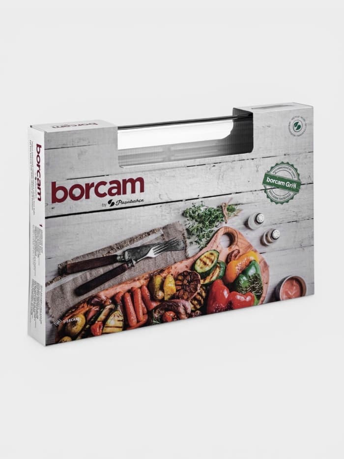 Форма для запекания Paşabahçe Borcam, 3.8 л, гриль, прямоугольная, жаропрочное стекло, прозрачная