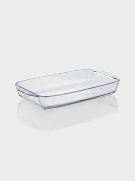 Форма для запекания Paşabahçe Borcam, 2 л, 33.6×19×5 см, прямоугольная, жаропрочное стекло, прозрачная