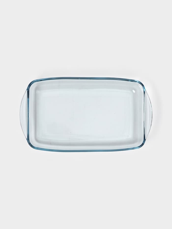 Форма для запекания Paşabahçe Borcam, 2 л, 33.6×19×5 см, прямоугольная, жаропрочное стекло, прозрачная