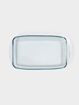 Форма для запекания Paşabahçe Borcam, 2 л, 33.6×19×5 см, прямоугольная, жаропрочное стекло, прозрачная