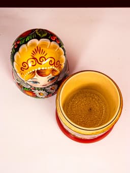 Матрёшка деревянная «Ягодка», чёрный платок, 7-кукольная, 22 см, МИКС