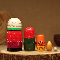 Матрёшка дерево «Курочка Ряба», сюжетная, 5 кукольная, 13.5 - 15 см, МИКС