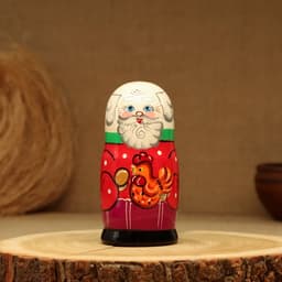 Матрёшка дерево «Курочка Ряба», сюжетная, 5 кукольная, 13.5 - 15 см, МИКС