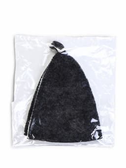 Шапка для бани и сауны, «Классическая», полиэфир, комбинированная, белая, серая, «Добропаровъ»