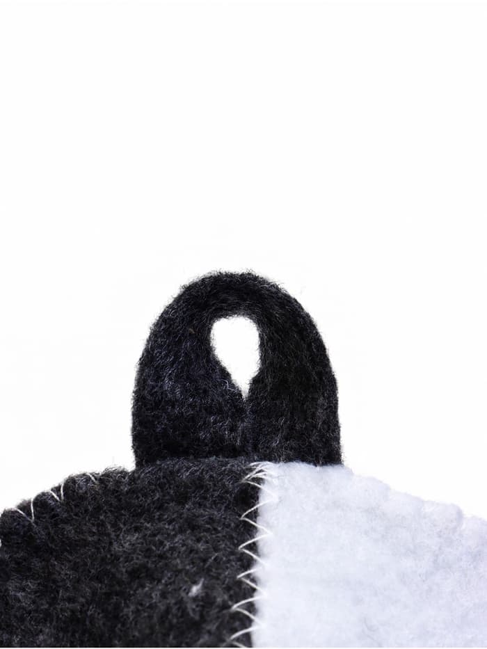 Шапка для бани и сауны, «Классическая», полиэфир, комбинированная, белая, серая, «Добропаровъ»