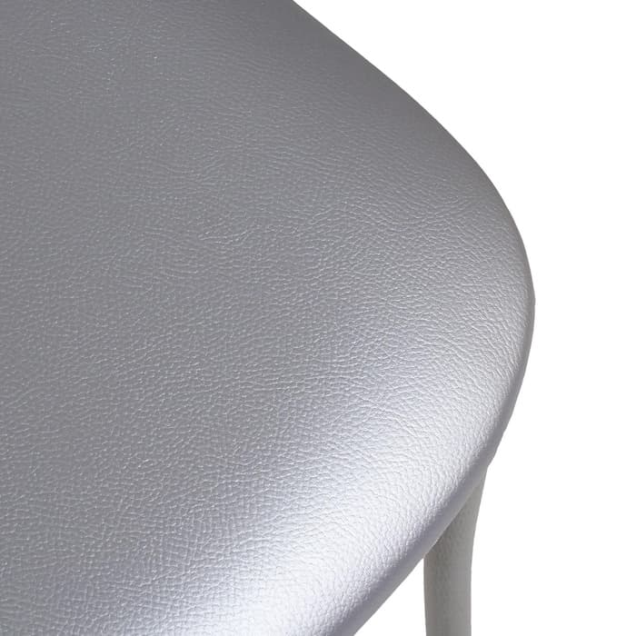 Стул для кухни Клик Мебель «Венский 2», искусственная кожа, цвет серебристый металлик/металлик