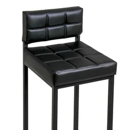 Стул барный «Клик Мебель. ЛОФТ - 1», со спинкой, искусственная кожа, цвет чёрный
