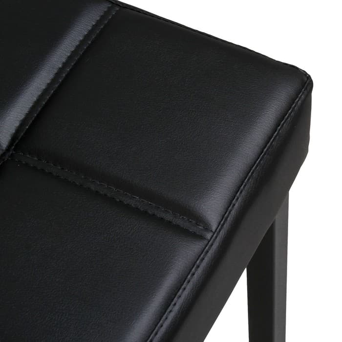 Стул барный «Клик Мебель. ЛОФТ - 1», со спинкой, искусственная кожа, цвет чёрный