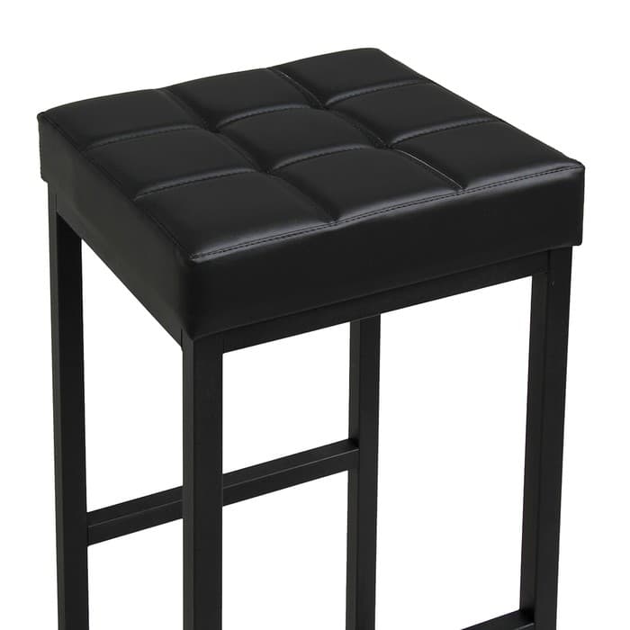 Табурет барный «Клик Мебель. ЛОФТ - 2», без спинки, искусственная кожа, цвет чёрный