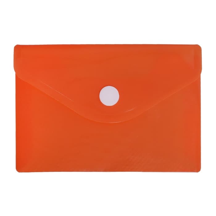 Папка-конверт на кнопке, А7, 180 мкм, Calligrata рифлёная, флуоресцентная, МИКС