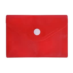 Папка-конверт на кнопке, А7, 180 мкм, Calligrata рифлёная, флуоресцентная, МИКС