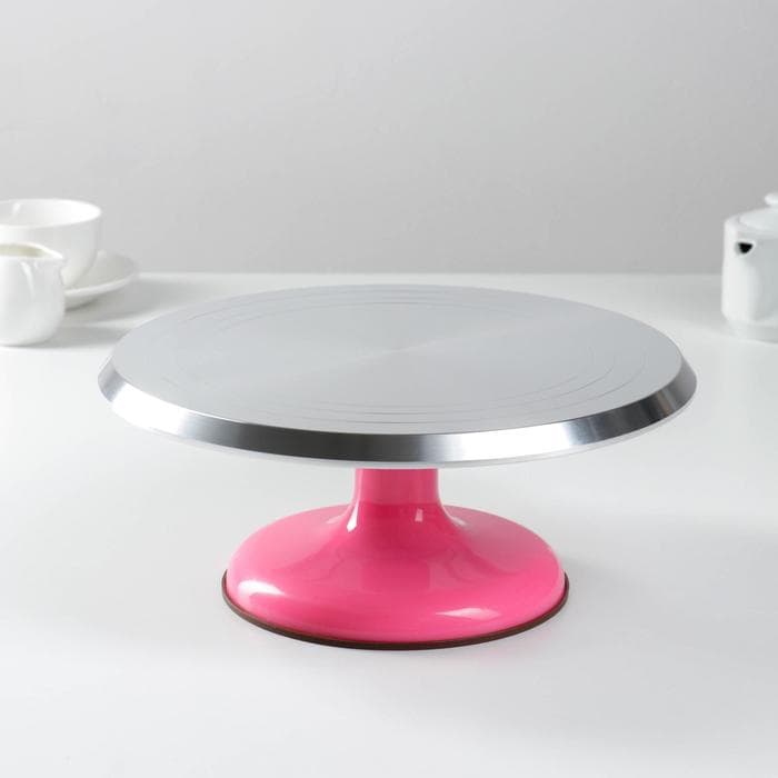 Подставка для торта вращающаяся «Лазурь», d=31 см, МИКС