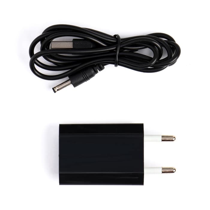 Часы - будильник электронные «Цифра-Т», настольные, с термометром, USB, чёрное дерево, от батареек 3хААА