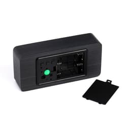 Часы - будильник электронные «Цифра-Т», настольные, с термометром, USB, чёрное дерево, от батареек 3хААА